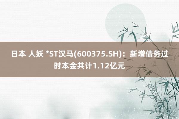 日本 人妖 *ST汉马(600375.SH):新增债务过时本金共计1.12亿元