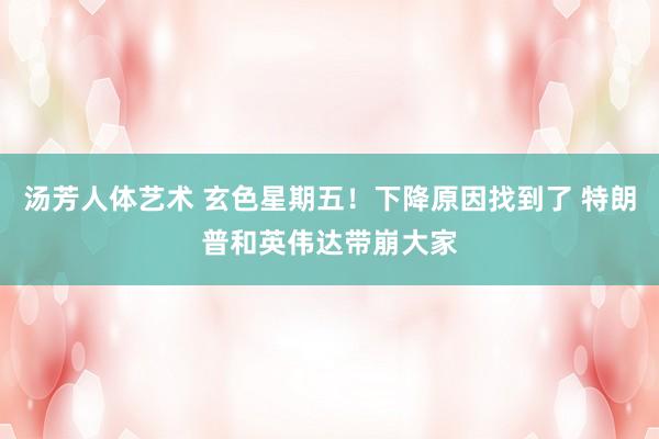 汤芳人体艺术 玄色星期五！下降原因找到了 特朗普和英伟达带崩大家