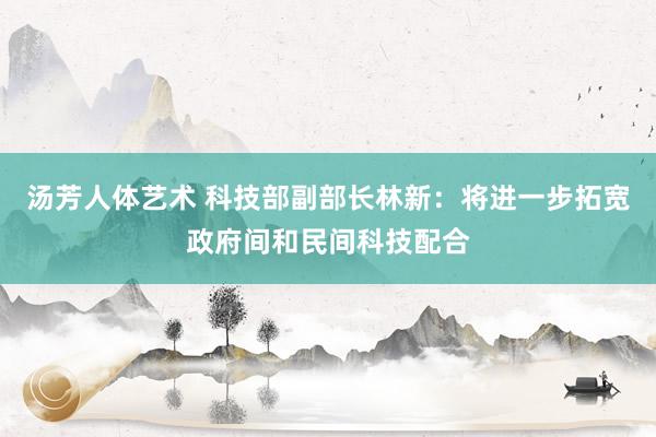 汤芳人体艺术 科技部副部长林新：将进一步拓宽政府间和民间科技配合