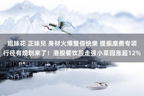 姐妹花 正妹兒 身材火爆雙倍快樂 提振糜费专项行径有规划来了！港股餐饮股走强小菜园涨超12%
